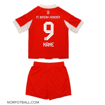 Billige Fotballdrakt Bayern Munich Harry Kane #9 Replika Hjemmedraktsett Barn 2025-26 Kortermet (med bukser)